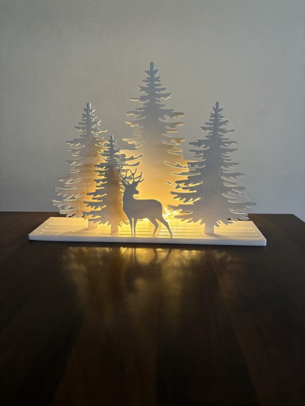 Winterlandschaft beleuchtet