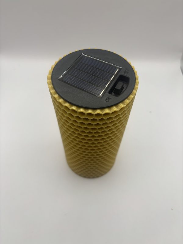 IMG_7472 Bienenwabe Leuchte mit Solar LED