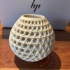 Voronoi Kugel mit Solar-Teelicht
