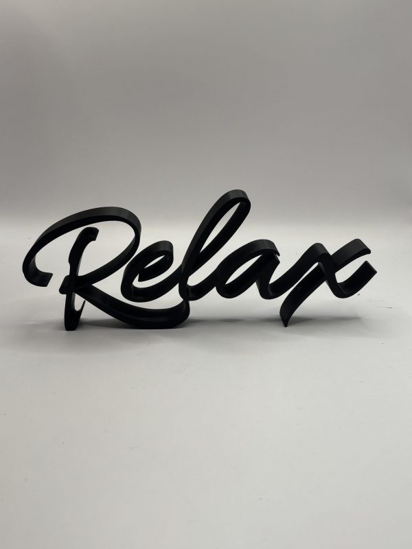 Schriftzug „Relax"