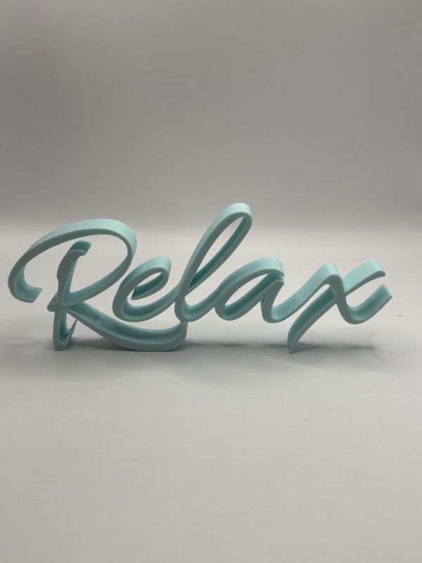 Schriftzug „Relax"