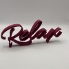 Schriftzug „Relax"