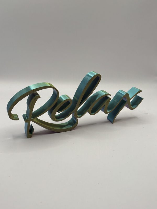 Schriftzug „Relax"
