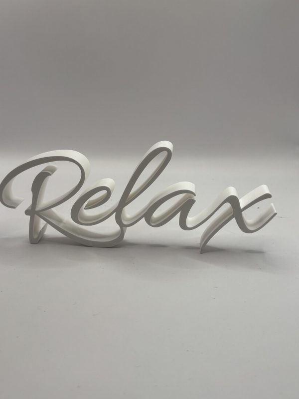 Schriftzug „Relax"